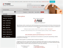 Tablet Screenshot of e-paka.igbpiast.pl